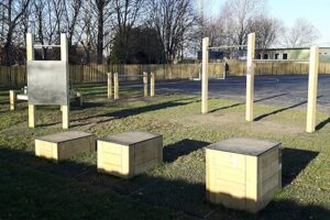 Children's Timber Outdoor Gym Equipment