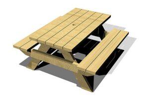 Picnic Table - Umbrella (1.4m)