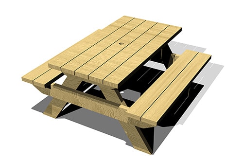 Picnic Table - Umbrella (1.8m)