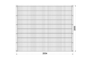 2m Mesh Panel inc Posts