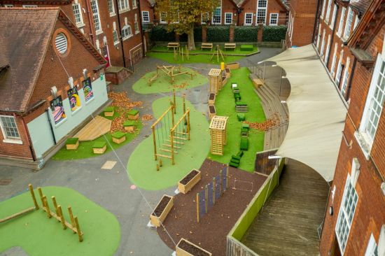 New Website Imagery - Harrigay Nursery This image shows an ariel view of Harringay School Nursery