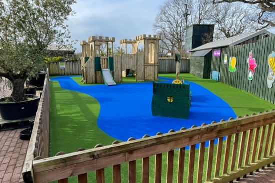 This image shows a playground at a visitor attraction garden centre 