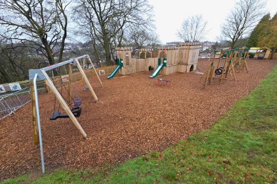 This image shows Dudley zoo and castles playground area 