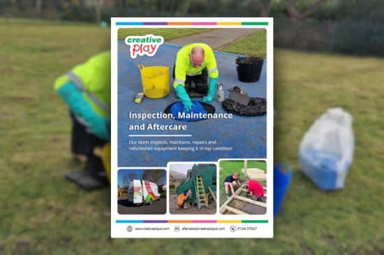 This image shows Creative Play's Maintenance & Inspection Brochure