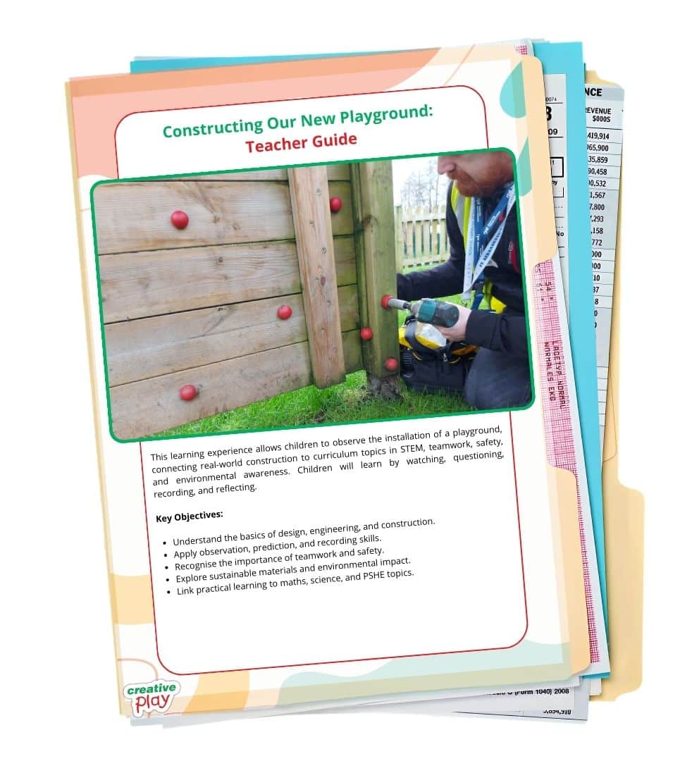 Cover of Teacher Guide & Worksheets For Constructing Our New Playground
