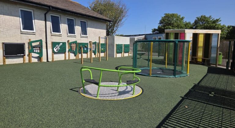 This image shows the completed project at St George's Primary School in Dorset