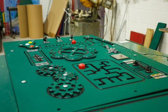 This image shows a playtech playboard in our factory in chester