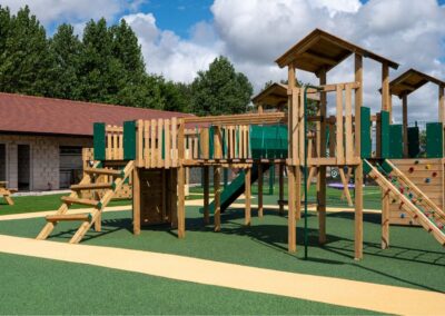 This image shows Janga play tower at Moss Bank School in Blackpool