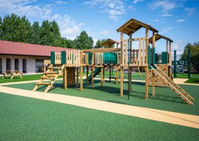 This image shows Janga play tower at Moss Bank School in Blackpool