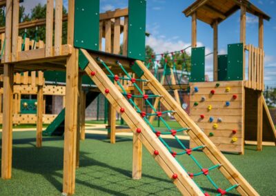 This image shows Janga play tower at Moss Bank School in Blackpool