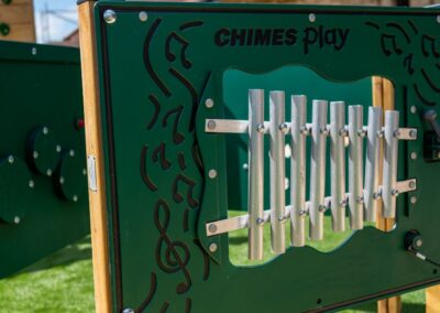 This image shows a Chimes playboard at Moss Bank School in Blackpool