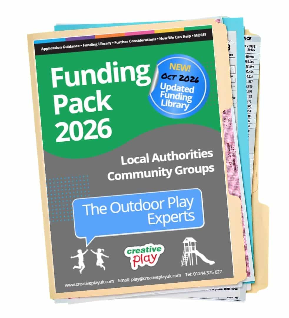 Cover of local authority funding guide with sticker saying new updated library for this year