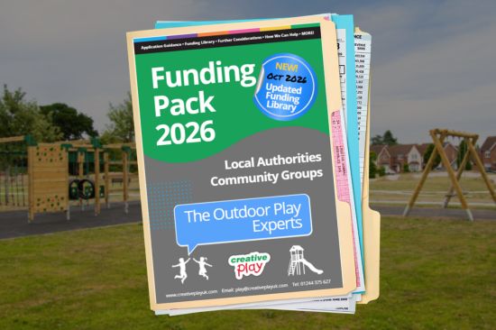 This image shows the Creative Play Local Authority Funding Guide October 2026