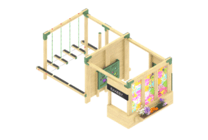Tweed Inclusive Climbing Frame - Timber Playground Equipment