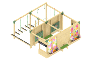 Thames Inclusive Climbing Frame - Timber Playground Equipment