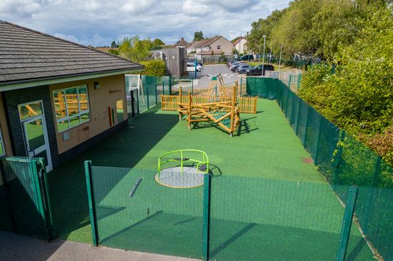 This image shows the completed playground project at Warmley Park School 