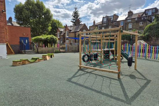 After Image - Essendine Primary School This image shows the playground at Essendine Primary School after the playground project took place